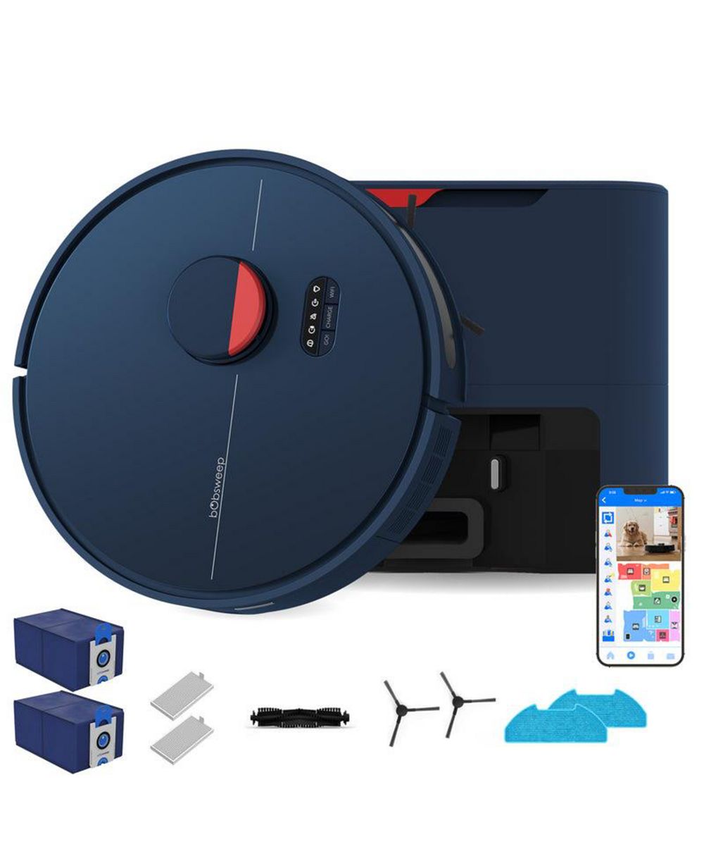Робот-пылесос и мойщик bObsweep Dustin Self-Empty Robot Vacuum and Mop