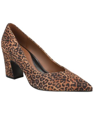 Brown Leopard Print Suede