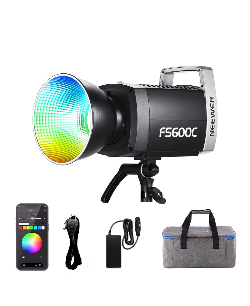 Neewer Pro 600W RGB LED Video Light APP/2.4G/DMX Control, FS600C