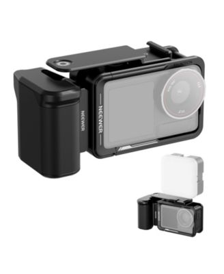 Neewer Cage and Side Handle Accessories Kit Compatible with DJI Osmo Action 5 Pro / 4/3 Camera, Black