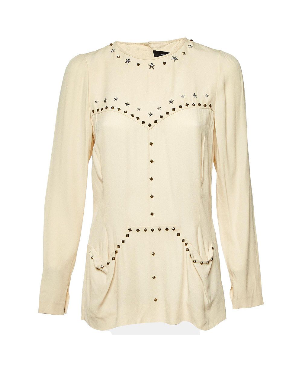 Женская блузка Pre-Owned Isabel Marant Crepe Studded Long Sleeve