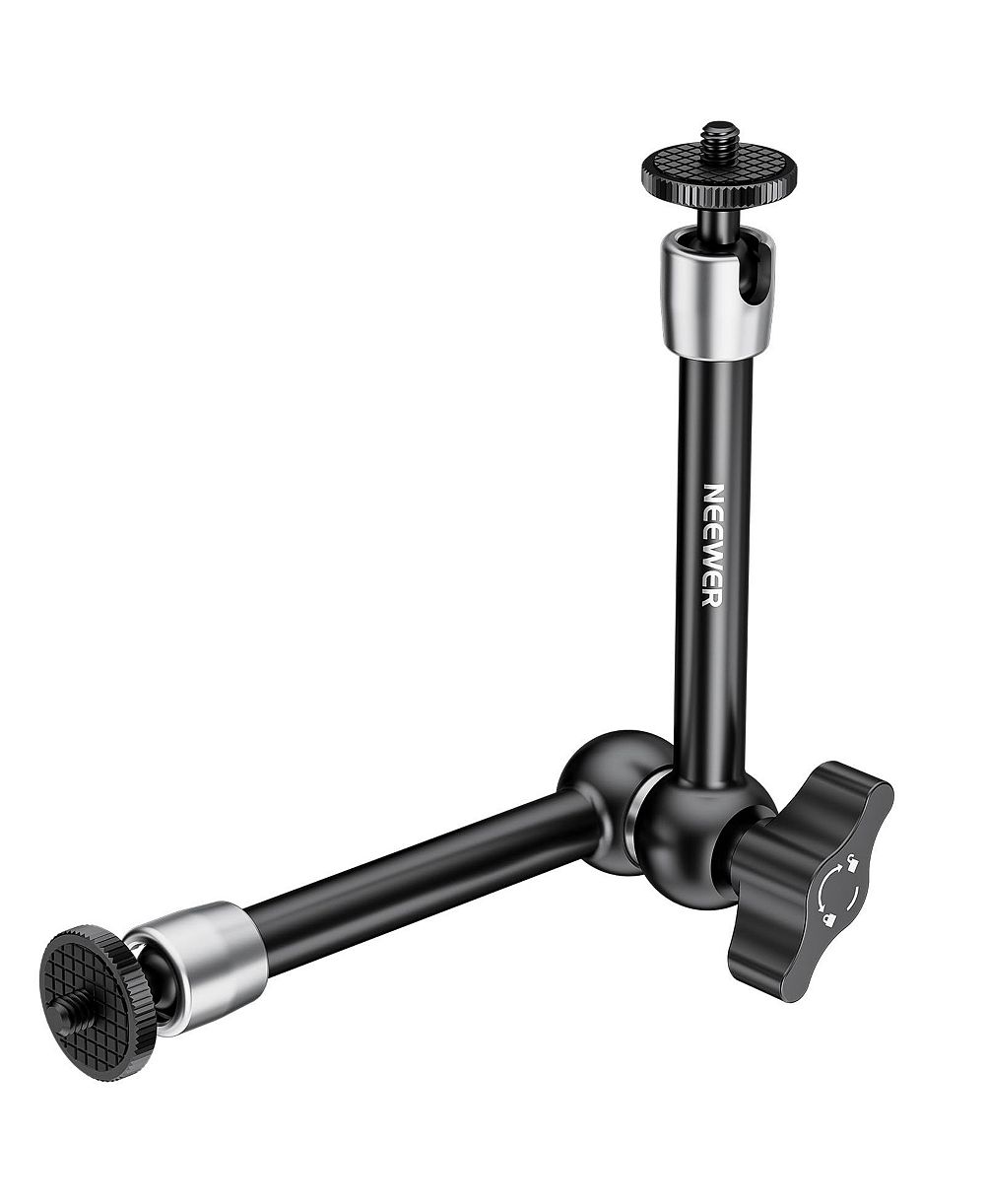 Neewer 9.8"/25cm Adjustable Friction Magic Arm with 1/4" Screw on Both Ends, ST08