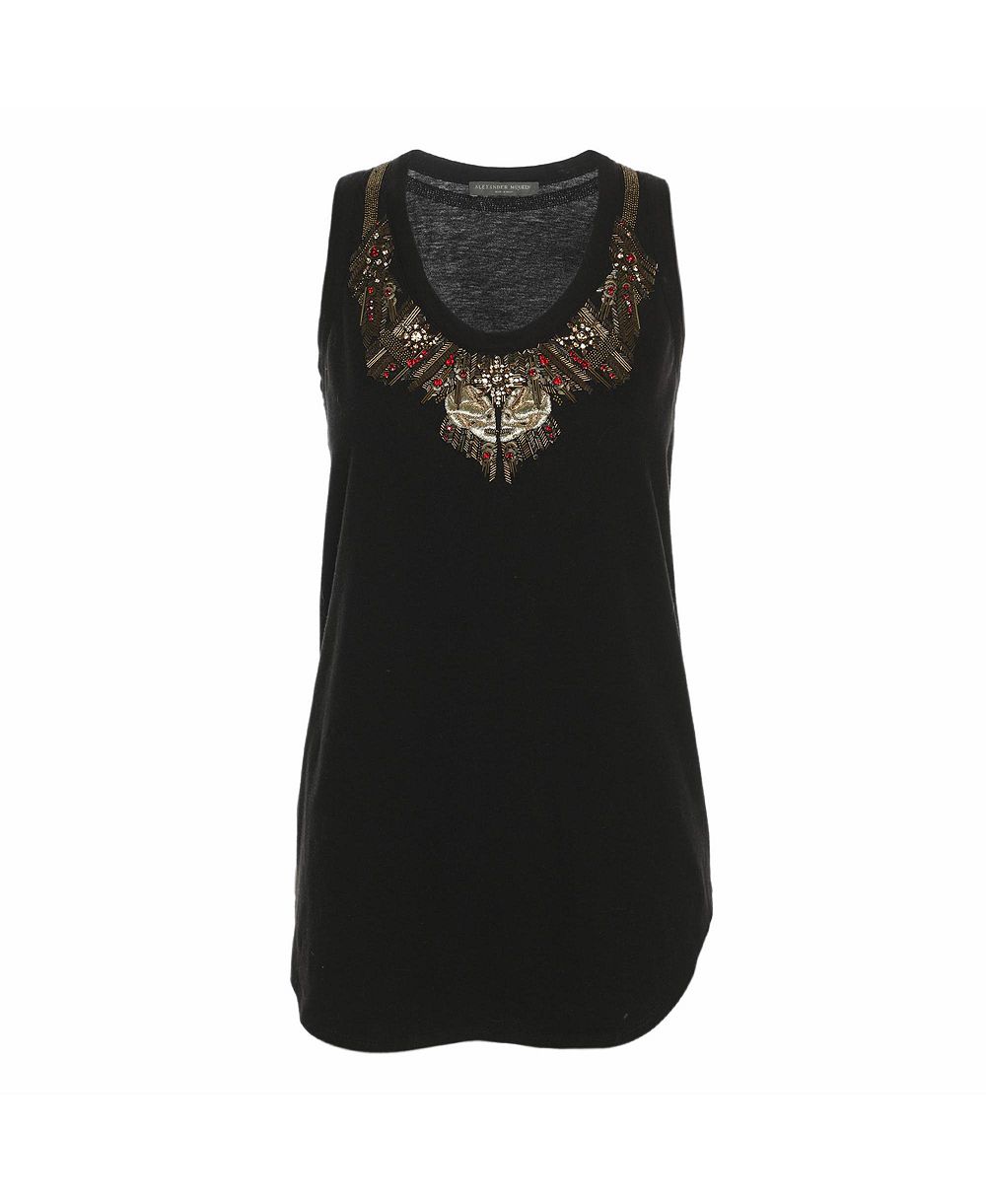 Pre-Owned Alexander Mcqueen Женский трикотажный топ на одно плечо с декором