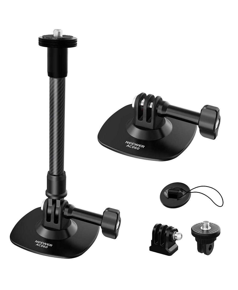 Neewer AC060 Adhesive Helmet Mount with 19cm Extension Pole for Action Cameras