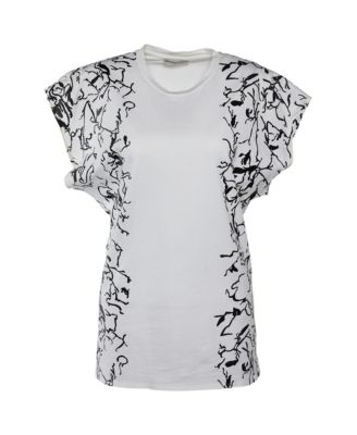 Pre-Owned Balenciaga Women's Abstract Print Cotton Crewneck T-Shirt
