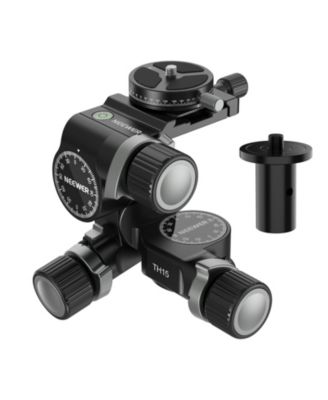 Neewer 3 Way Geared Tripod Head with 360degree(s) Panoramic Arca QR Plate, TH15