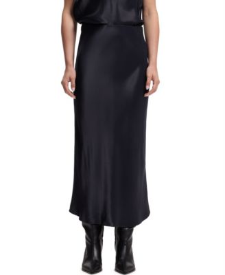 BOSS by Hugo Boss Women's Satin A-Line Midi Skirt