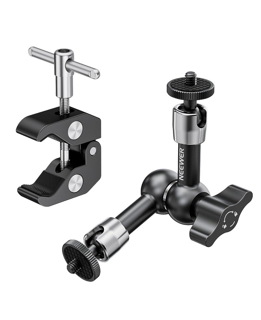 Neewer 6"/15cm Adjustable Magic Arm with Super Clamp, ST15C