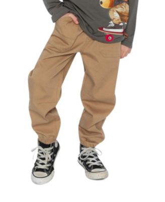 Deux par Deux Baby Boy 12M-24M Stretch Canvas Jogger Pants