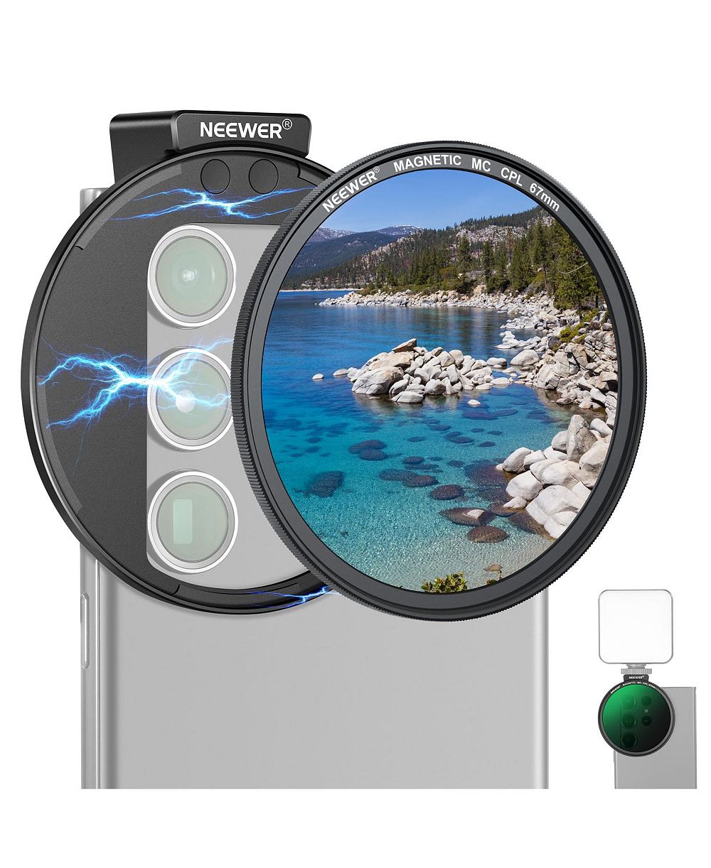 Neewer S25 Multicoated Optical Glass CPL Camera Lens Accessory Compatible with Select iPhone and Android Mobile Devices