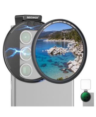 Neewer S25 Multicoated Optical Glass CPL Camera Lens Accessory Compatible with Select iPhone and Android Mobile Devices