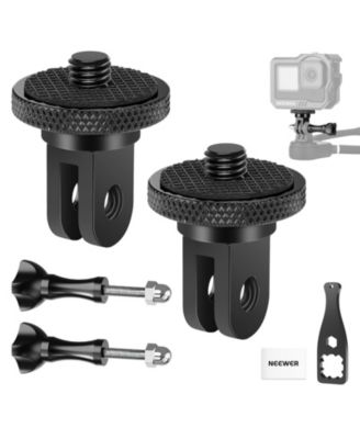 Neewer GP-81 Action-Camera Mount Adapters with 1/4-20 Male Screws, 2 Adapters