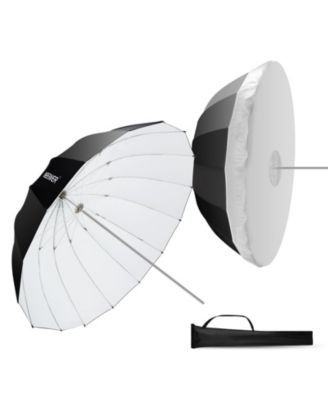 Neewer 51-Inch White Reflective Umbrella with Diffuser Cover and Bag