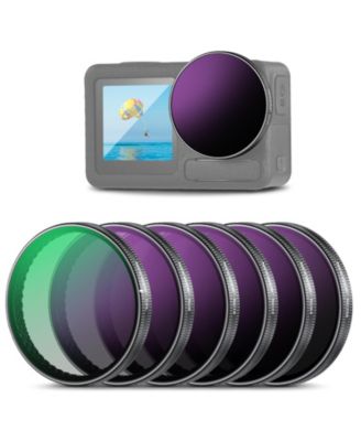 Neewer FL-A98 ND8, ND16, ND32 with CPL Lens Filters [Compatible with select DJI Osmo Action models]