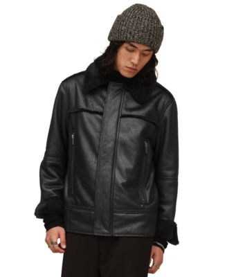 UGG® Men's Thayden Luxefluff Fleece Lined Faux Leather Jacket