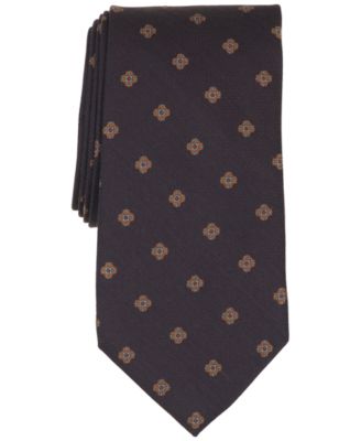 Brooks Brothers Men's Spaced Foulard Floral Pattern Classic Tie