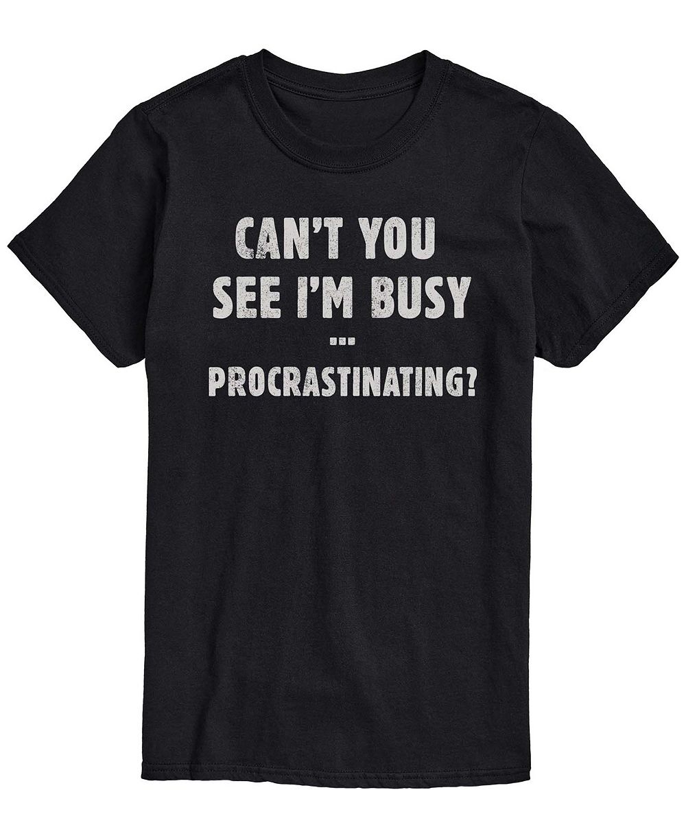 AIRWAVES Men's Busy Procrastinating Short-Sleeve Graphic T-Shirt