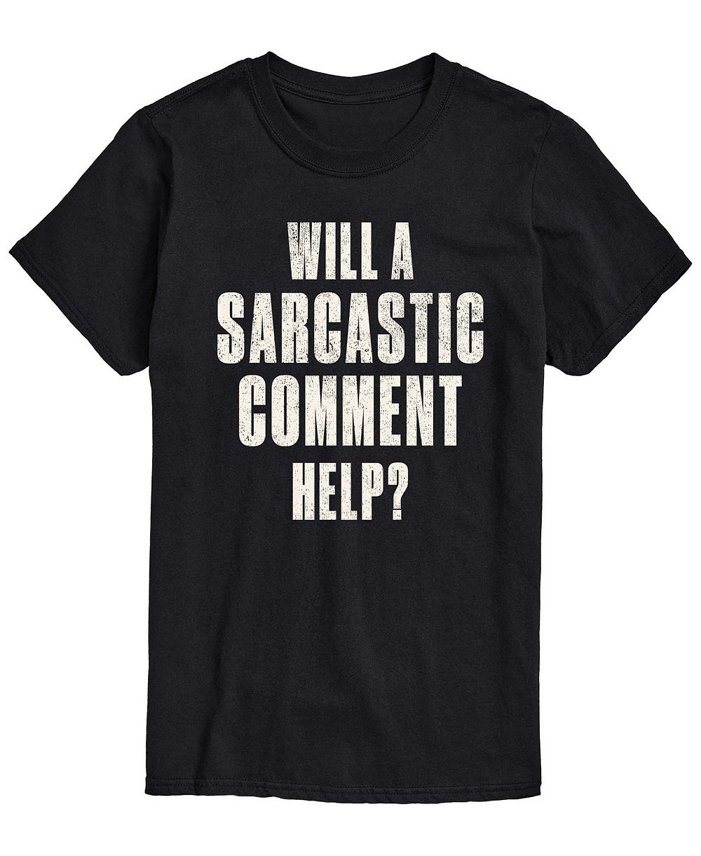 Мужская футболка AIRWAVES Sarcastic Comment Help с коротким рукавом