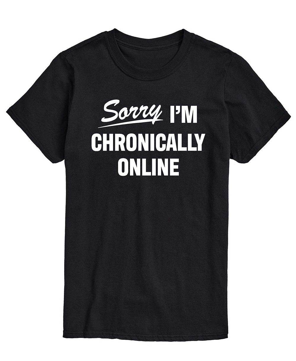Мужская футболка AIRWAVES Men's Sorry Im Chronically Online Short-Sleeve Graphic