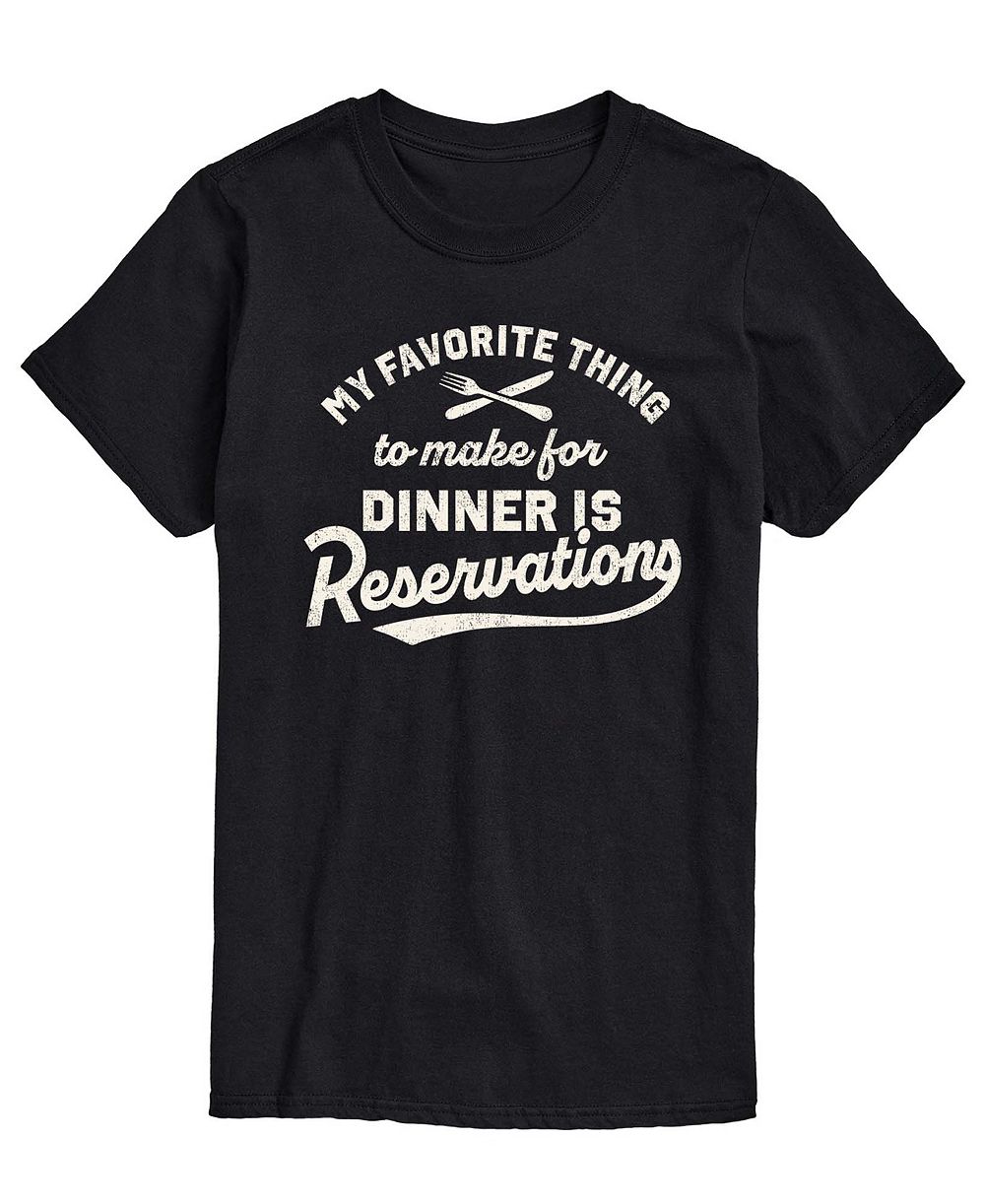 AIRWAVES Men's My Favorite Thing Reservations Short-Sleeve Graphic T-Shirt