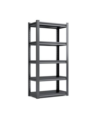 VIYET 63inch Height 5-Tier Metal Storage Shelving - 2000lbs Heavy Duty Adjustable Industrial Rack