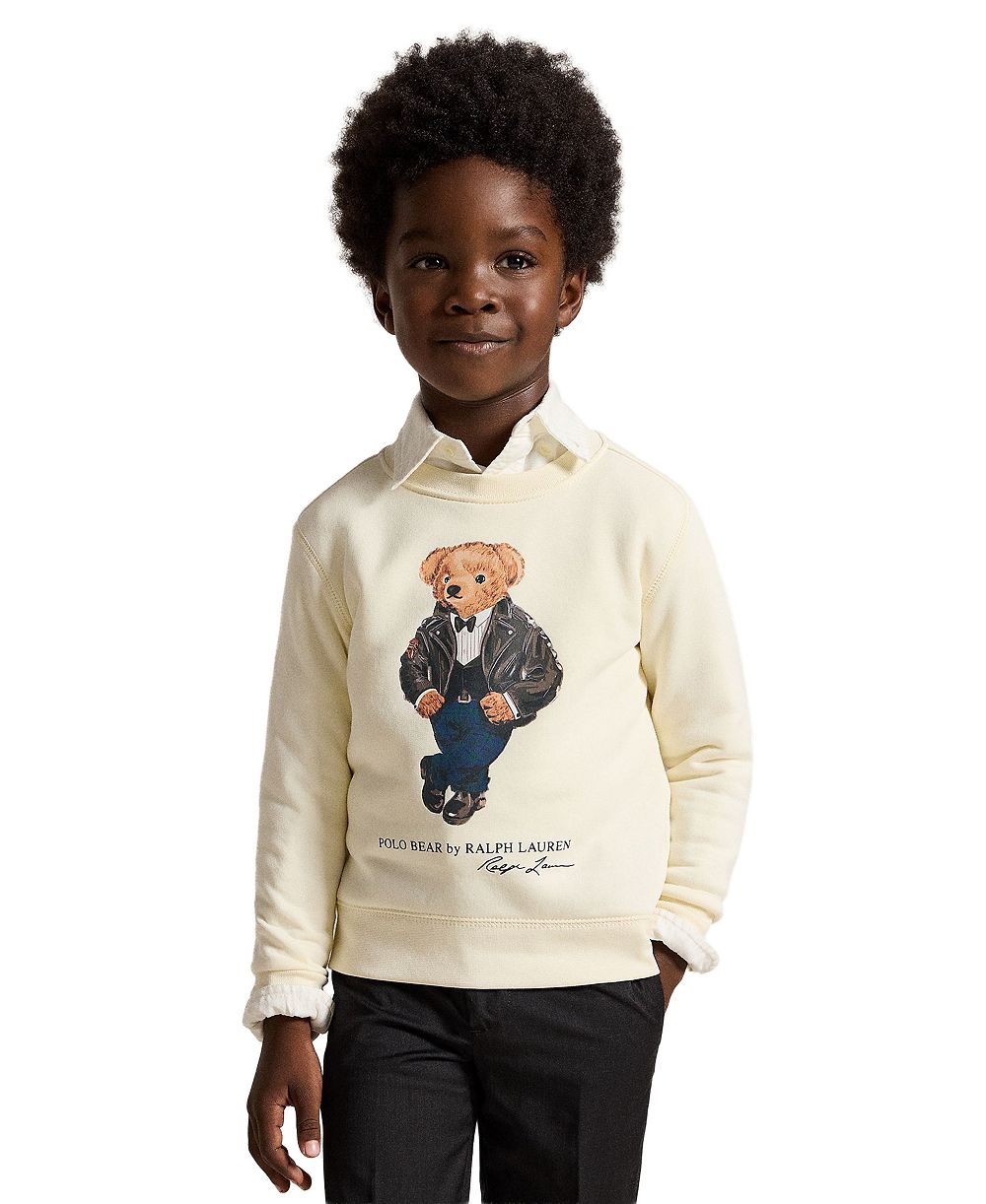 Мужская флисовая кофта Polo Ralph Lauren Boys' 2T-7 с медведем Polo Bear