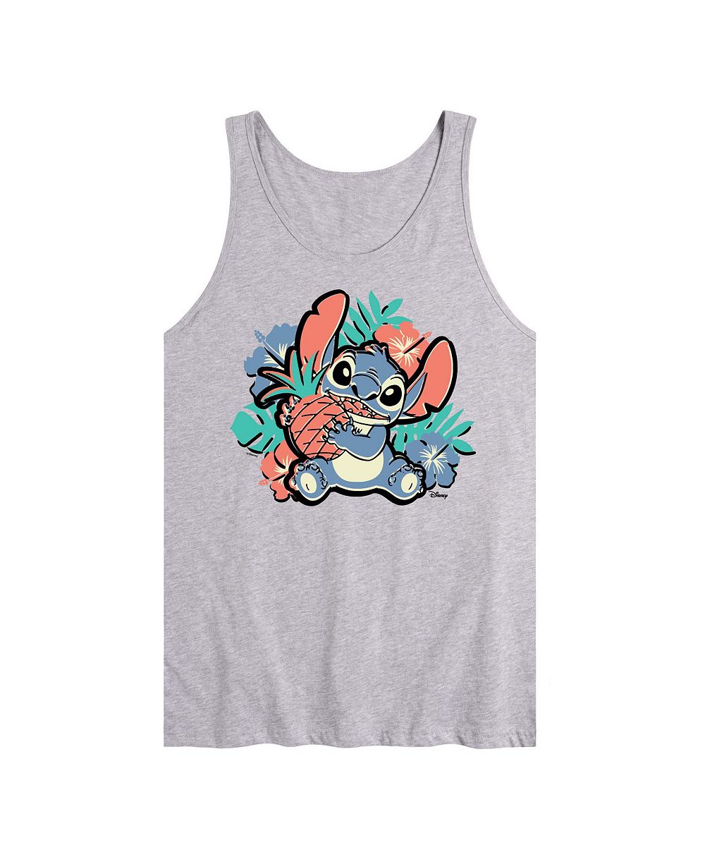 AIRWAVES Men's Lilo And Stitch Pineapple Stitch Graphic Tank Top