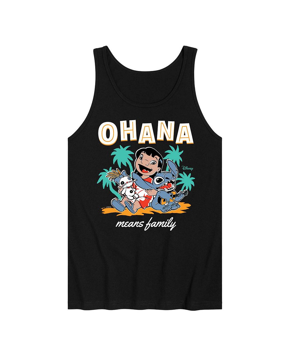 Мужская майка AIRWAVES Lilo And Stitch Ohana Means Family с графическим принтом