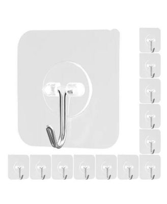 Набор самоклеящихся настенных крючков VIYET 12-Pack Adhesive Wall Hooks