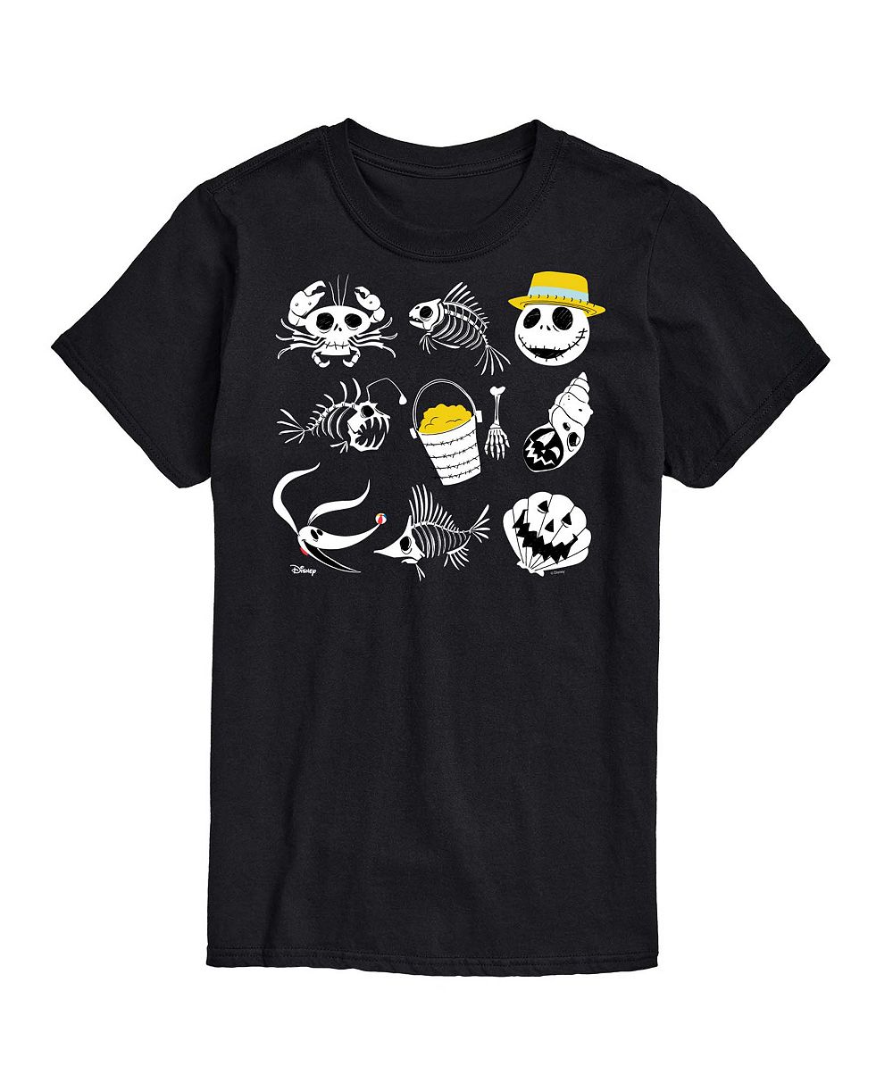 Мужская футболка AIRWAVES The Nightmare Before Christmas Beach Crew Grid Graphic