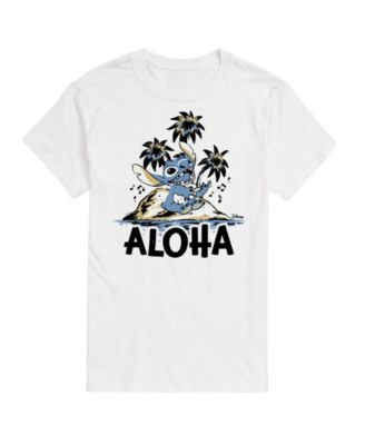 AIRWAVES Мужская футболка Lilo and Stitch Aloha Island с графическим принтом