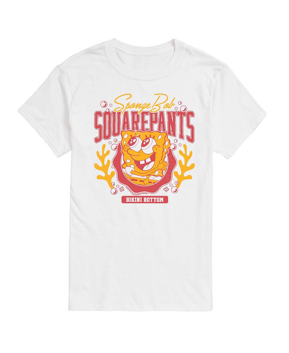 AIRWAVES Men's Spongebob Squarepants Collegiate Graphic T-Shirt