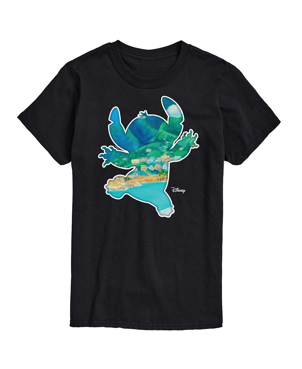 AIRWAVES Мужская T-shirt Lilo and Stitch Silhouette Scene Graphic