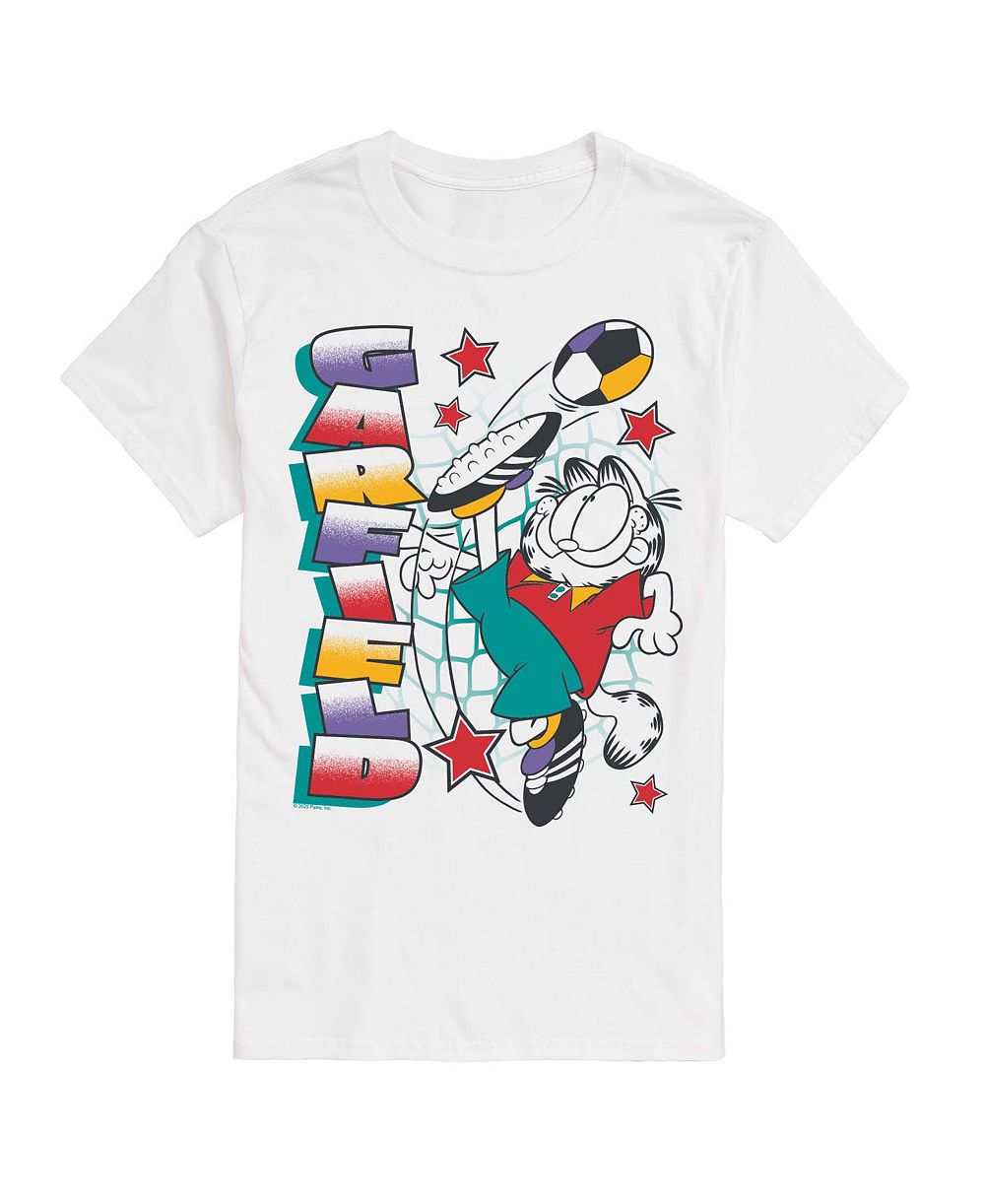 AIRWAVES Men's Garfield Soccer Graphic T-Shirt