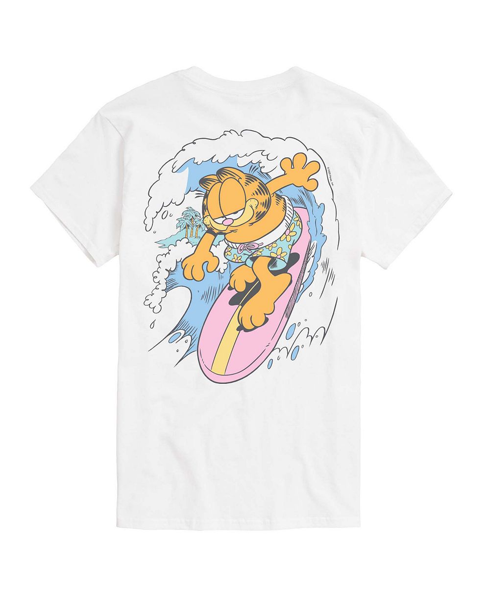 AIRWAVES Мужская футболка с графическим принтом Garfield Surfing