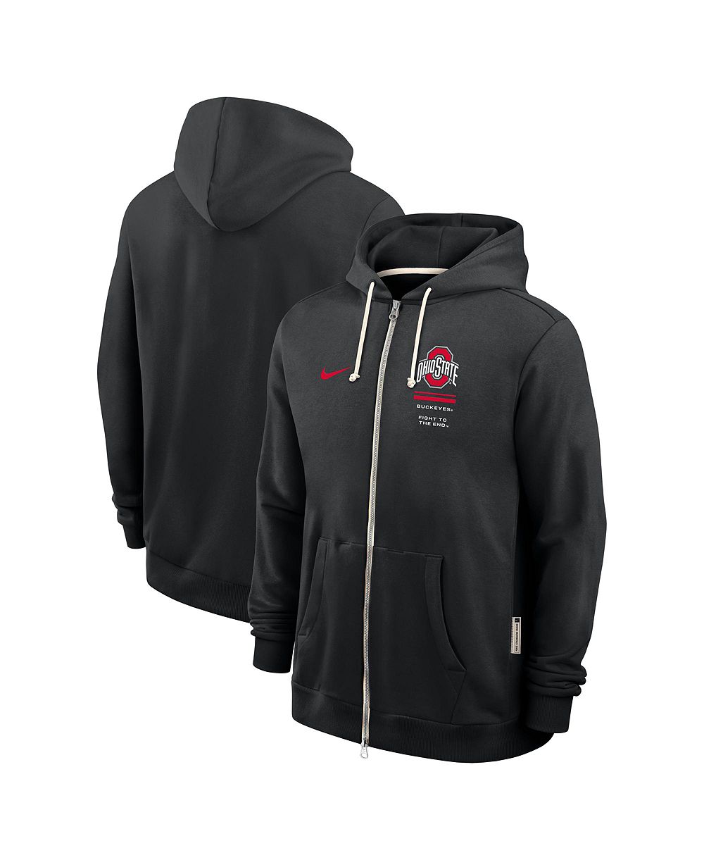 Nike Men's Black Ohio State Buckeyes 2026 Sideline Standard Issue Dri-FIT Full-Zip Hoodie