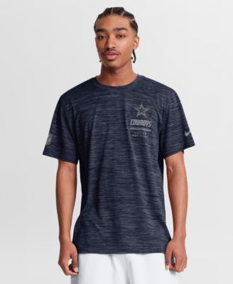 Nike Men's Navy Dallas Cowboys Sideline Double Covered Dri-FIT Velocity T-Shirt
