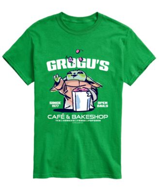 AIRWAVES Men's The Mandalorian & Grogu Grogus Cafe Bakeshop Graphic T-Shirt