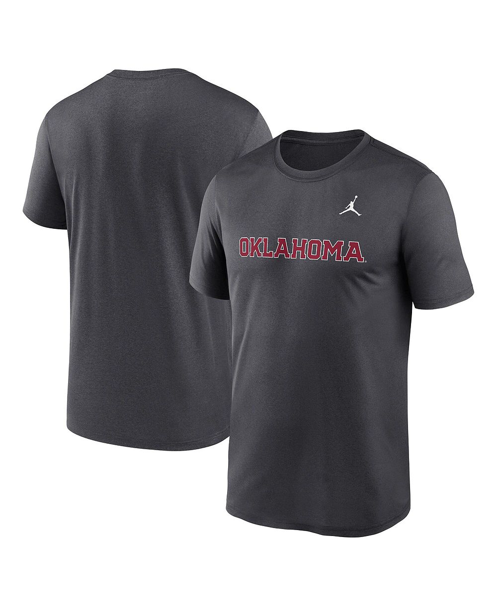 Мужская футболка Jordan Anthracite Oklahoma Sooners Primetime Legend