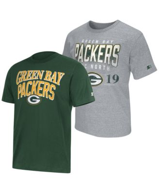 Мужская футболка Starter Green Bay Packers Logo 2-Pack Green/Gray