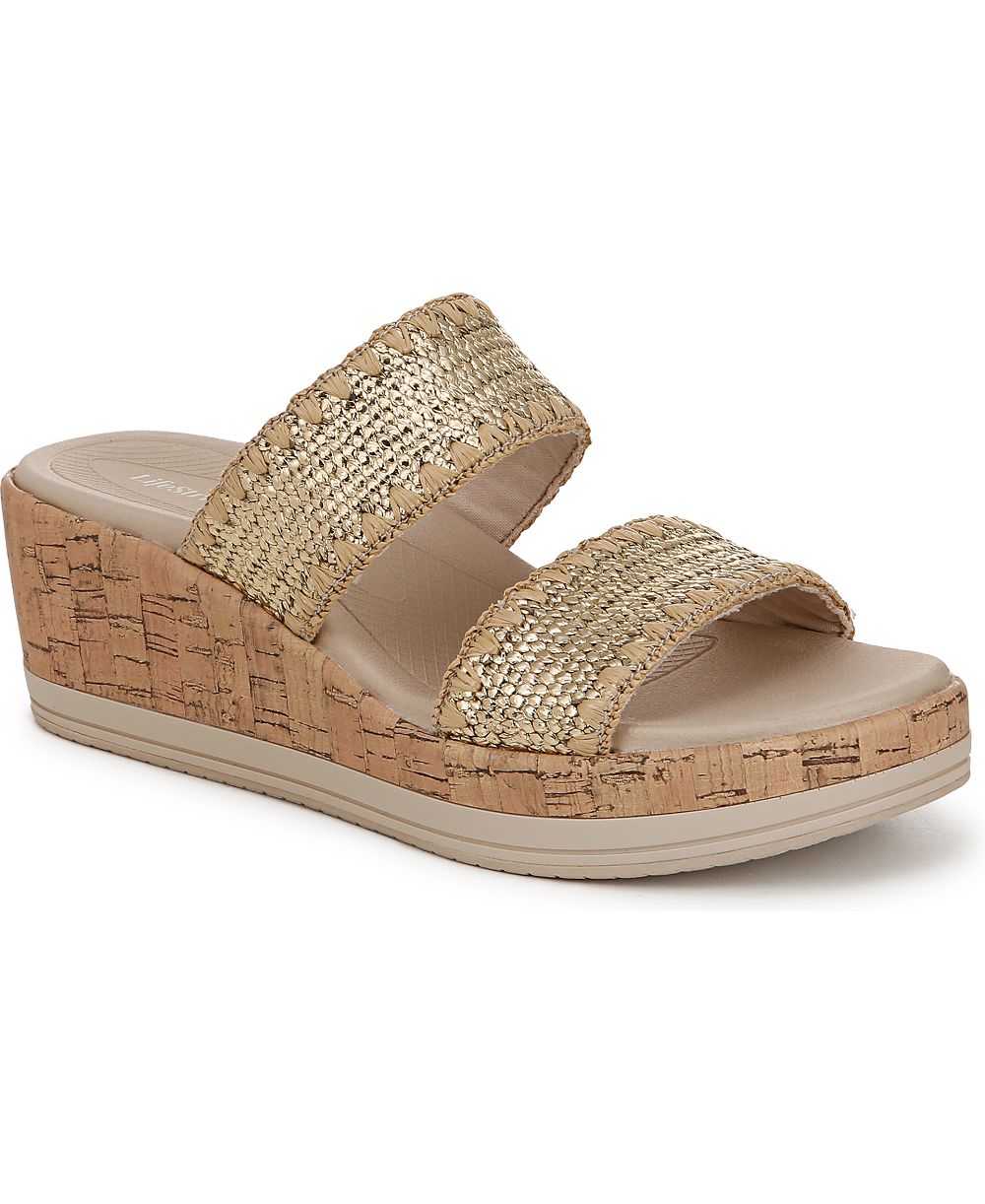 LifeStride Женские сандалии-мюли на танкетке Resort Washable Slide