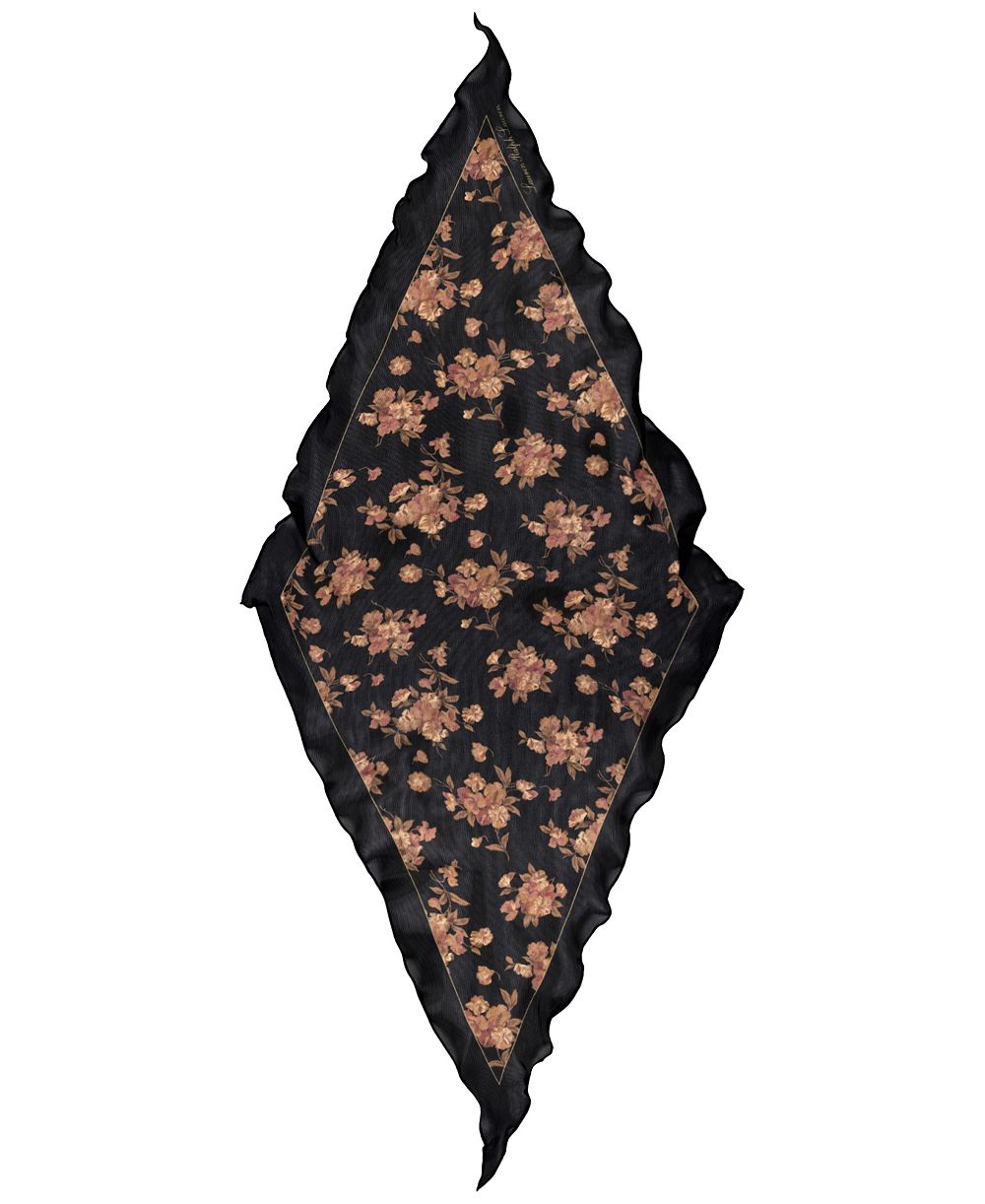Lauren Ralph Lauren Floral Large Diamond Scarf
