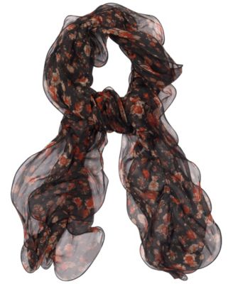 Lauren Ralph Lauren Floral Ruffle Scarf