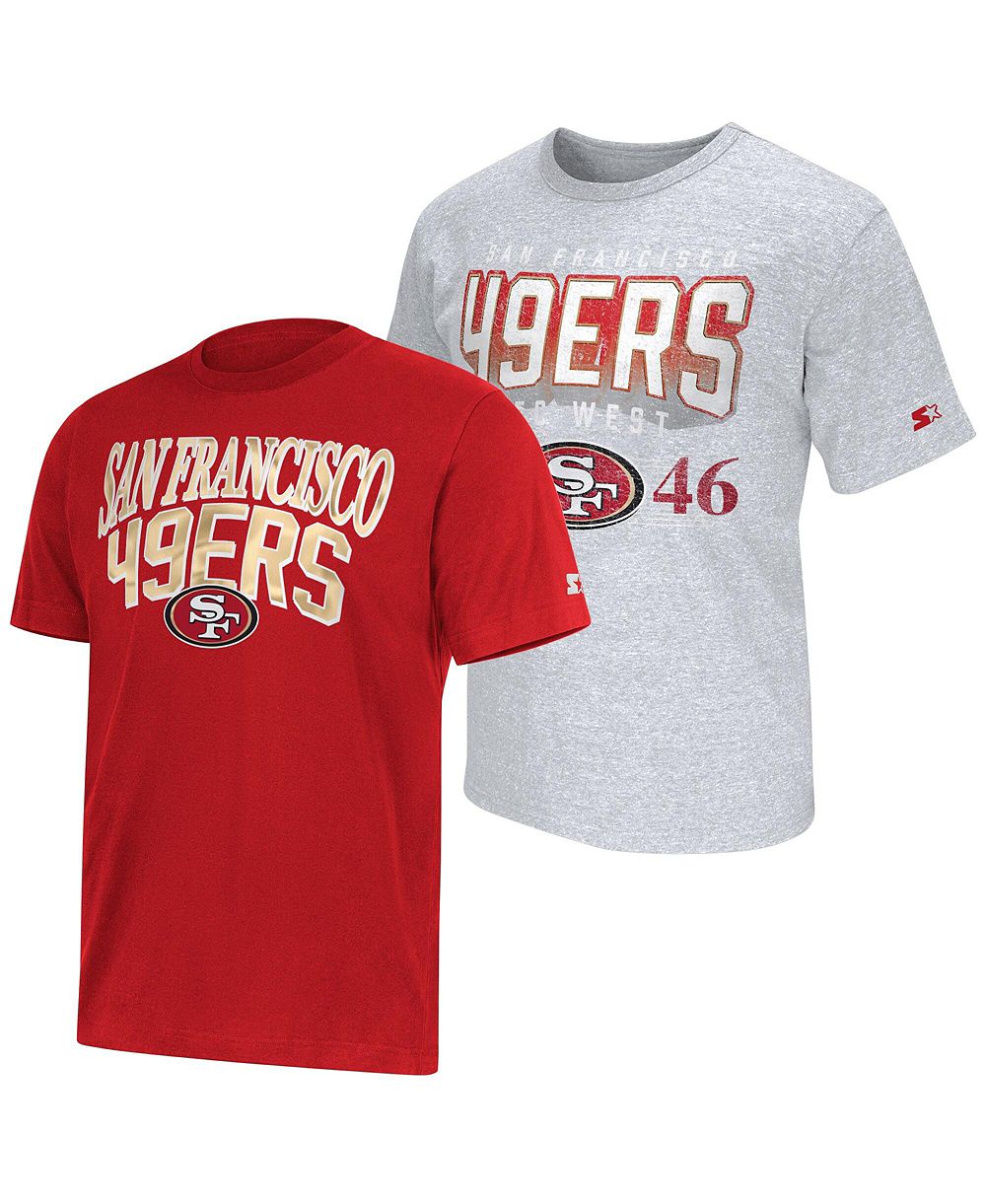 Мужская футболка Starter 2-pack Scarlet/Gray San Francisco 49ers Logo