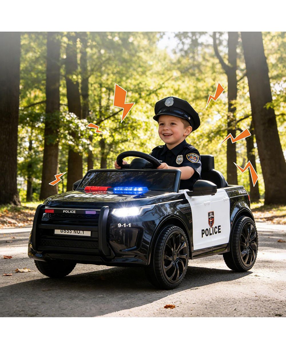Электромобиль детский homfan Police Ride On с пультом управления для игр на улице