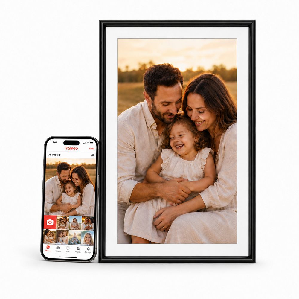 ELIME 15.6" WiFi Digital Picture Frame с Frameo App, 32GB Smart Photo Display