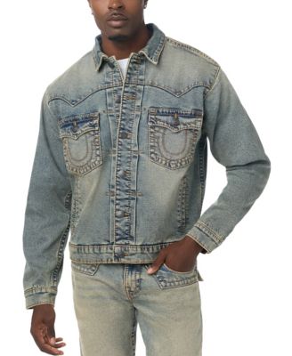 Мужская джинсовая куртка True Religion Jimmy Big T оверсайз в западном стиле