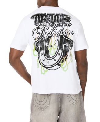 Мужская футболка True Religion с графическим принтом подковы, классический крой