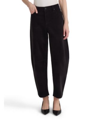 Jones New York Women's Lexington Mid-Rise Barrel Corduroy Pants