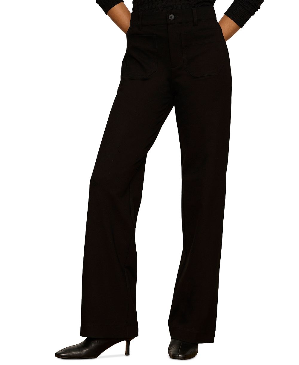 Sanctuary Petite Marine Straight-Leg Ponte Pants